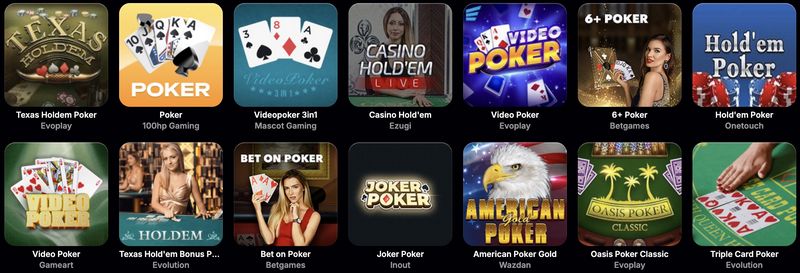 Spelalternativ på NV Casino Site